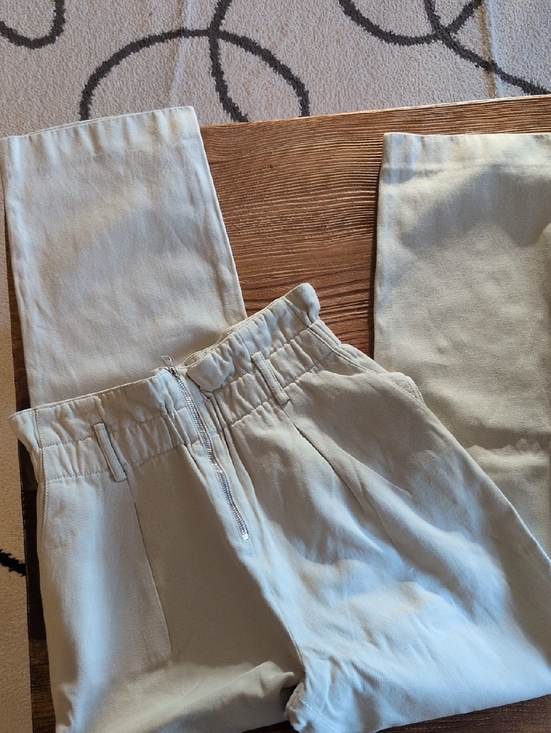 ba&sh Pants - ba&sh Cream Wide-Leg Pants